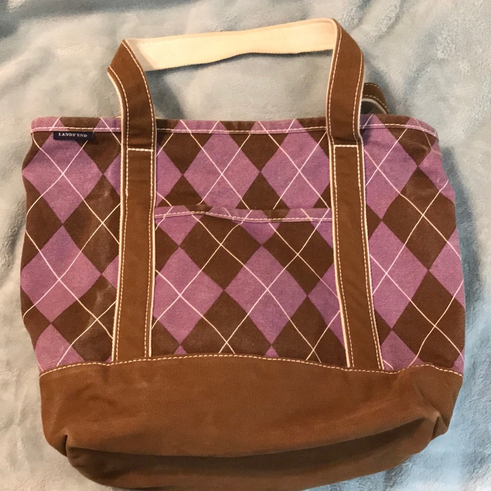 Land’s End Medium Open Top Canvas Tote Bag